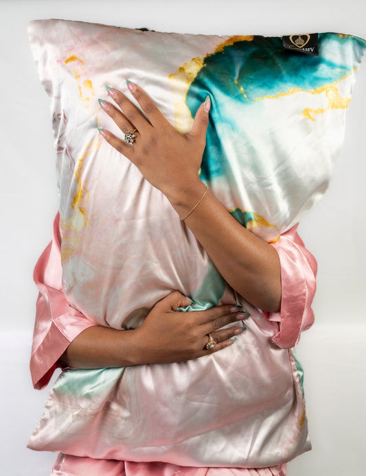 VEGAN SATIN PILLOWCASE- "EVA'S DREAM"